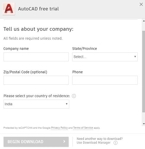 AutoCAD 2022 Free Trial (Download step 8)