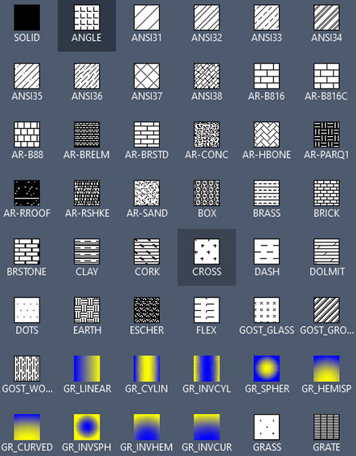 AutoCAD | Hatch Patterns (1)