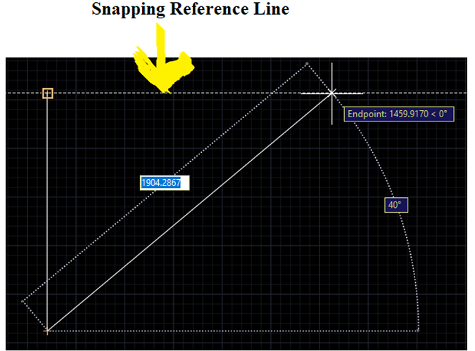AutoCAD 2022 | object snap tracking (3)