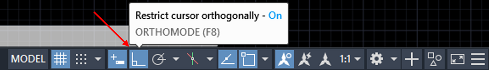 AutoCAD | Ortho Mode (1)