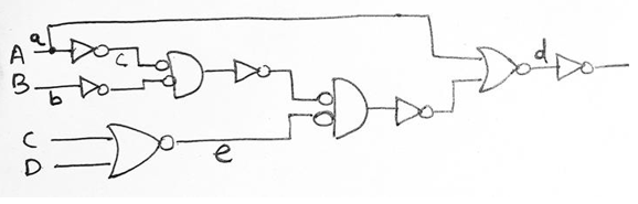 Realization of boolean expressions example 6