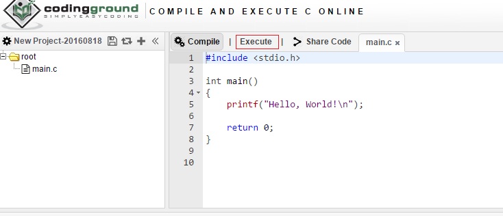 C Online Compiler  Write, Test, and Execute C Code in Real-Time