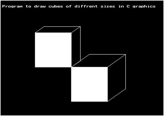 graphics.h - bar3d() function program in C