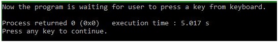 conio.h - getch() function Example in C