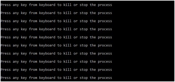 conio.h - gotoxy() and kbhit() function Example in C