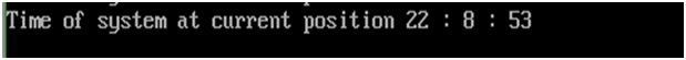 dos.h - gettime() function Example in C