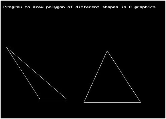 graphics.h - drawpoly() function program in C