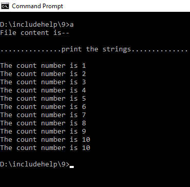 fprintf example in c