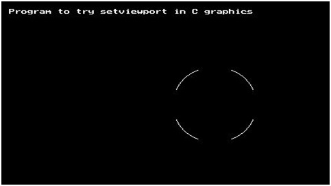 graphics.h - setviewport() function of graphics.h in C