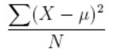 Variance of the numbers