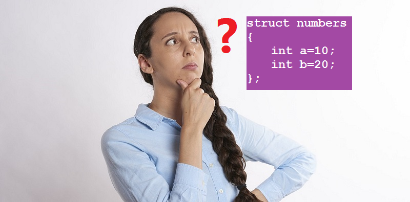Can we initialize structure members within structure definition in C?