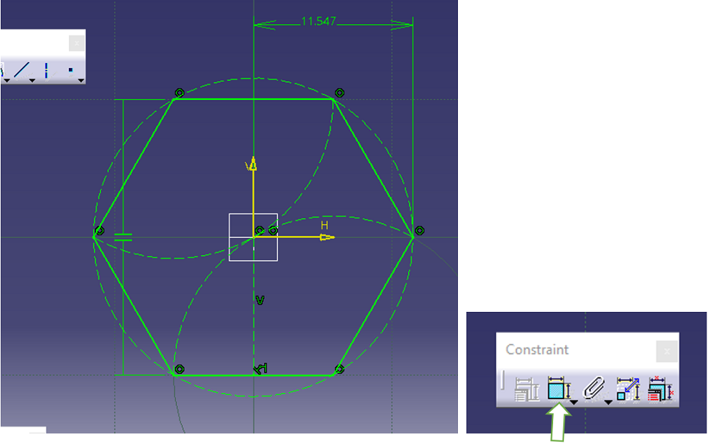 Groove on Hexagonal Prism (Step 5)