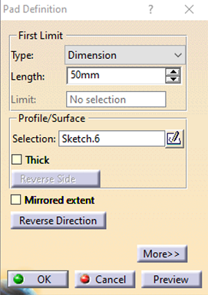 Groove on Hexagonal Prism (Step 7)