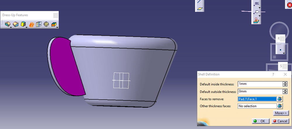 CATIA | Mug Using Shaft Feature (Step 16)