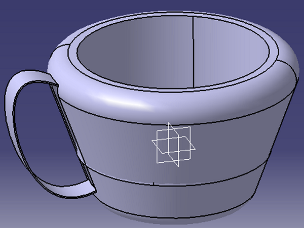 CATIA | Mug Using Shaft Feature (Step 17)