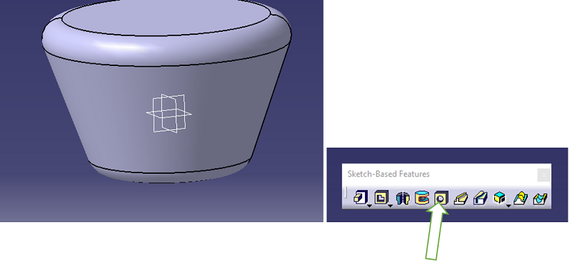 CATIA | Mug Using Shaft Feature (Step 9)