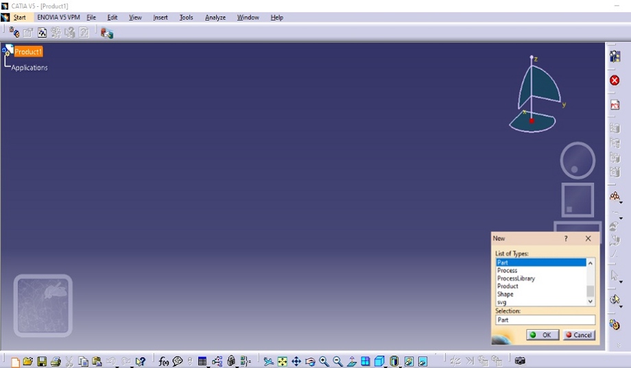 multiple holes on rectangular prism (step 1)