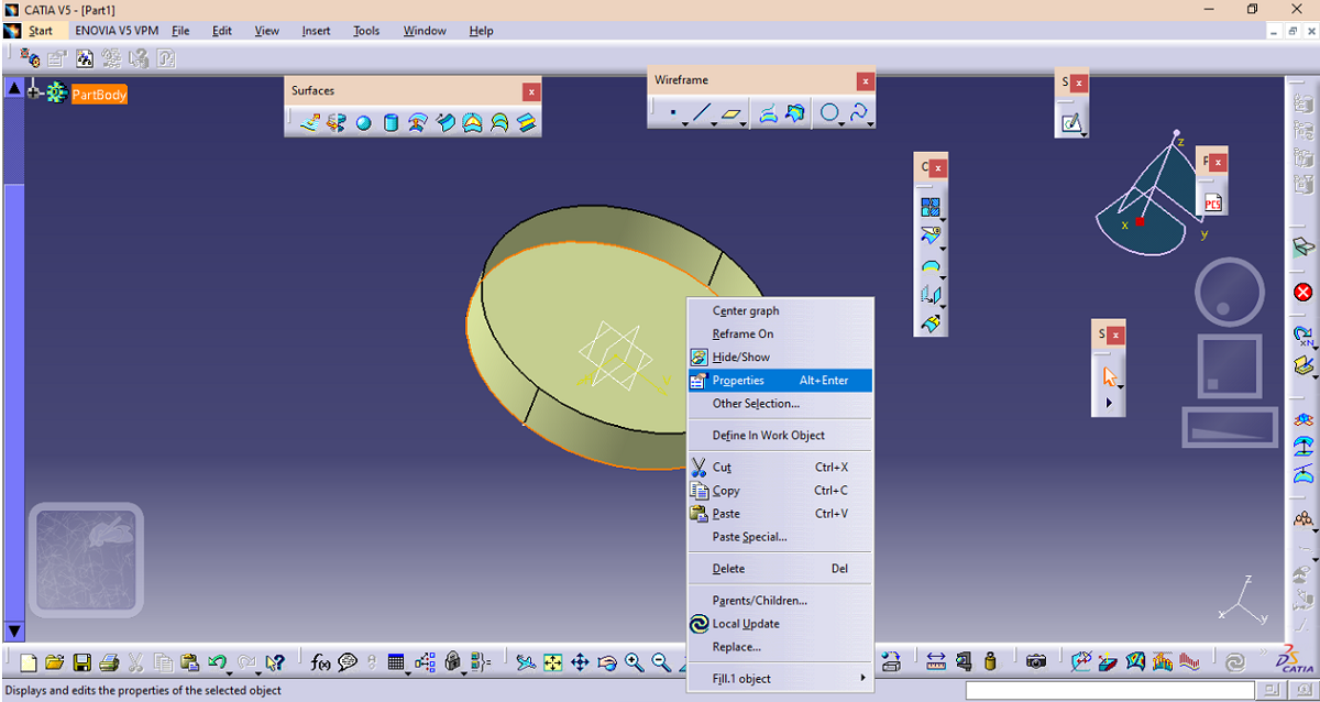 CATIA | Petri Dish (Step 11)