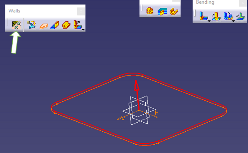 CATIA | Wall Definition Feature (Step 9)