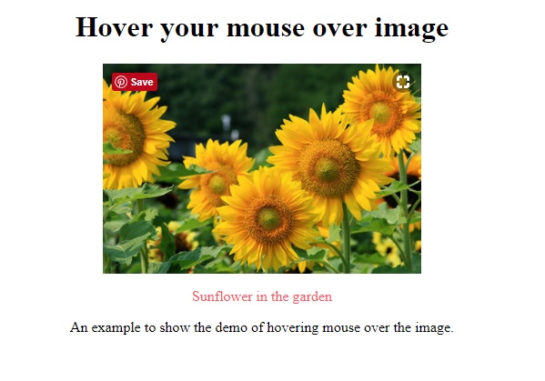 CSS to show caption on mouse hover