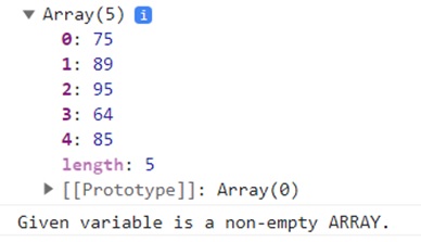 Check if an array is empty or exists