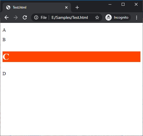 CSS Combinators Example 2