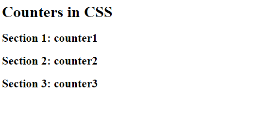 Counters in CSS | Example 1