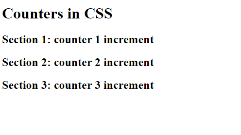 Counters in CSS | Example 2