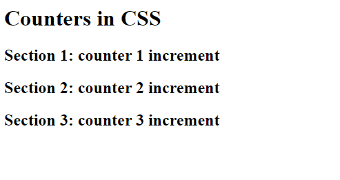 Counters in CSS | Example 3