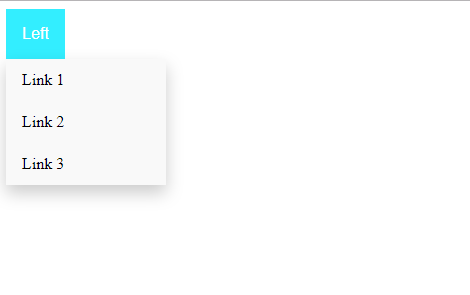 dropdown menu using CSS | Example 1