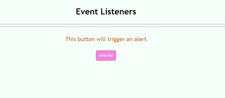 Event Listeners in DOM Example 1