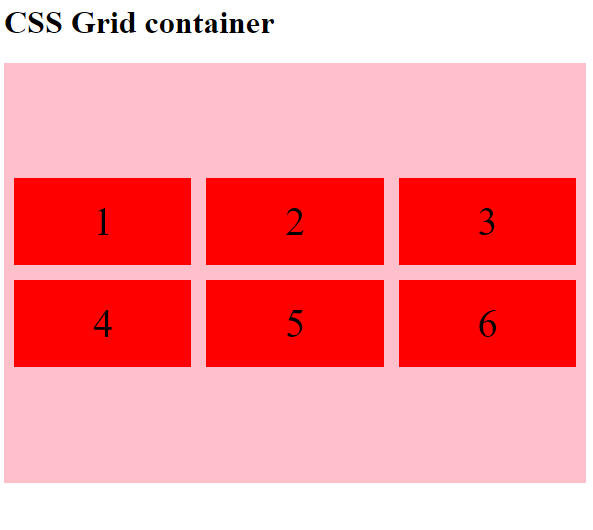 CSS | Grid Container | Example 4