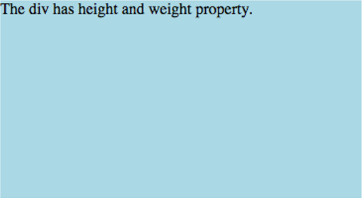 height and width css 1
