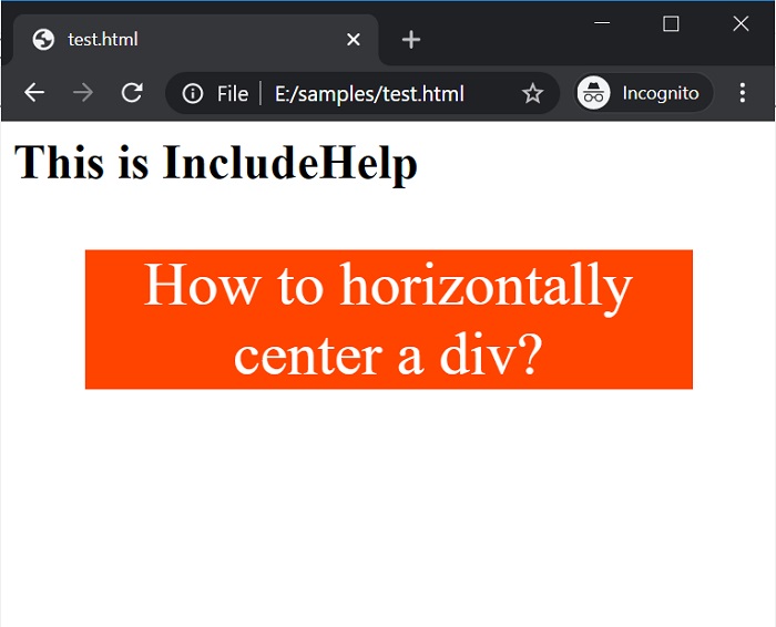 Horizontally center a DIV using CSS?