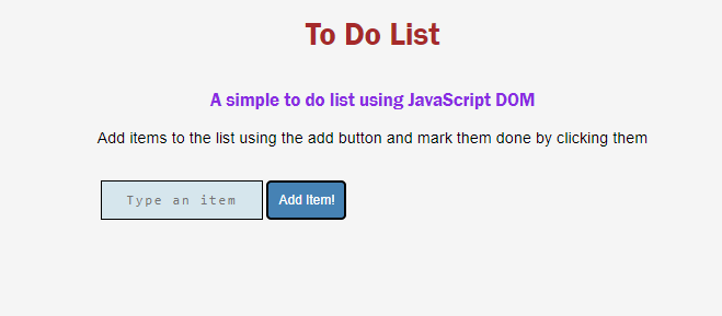 HTML DOM Example 1