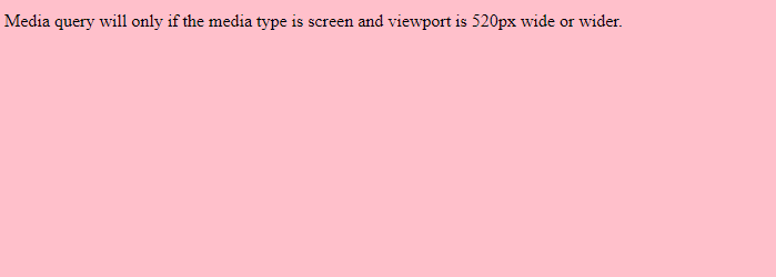 Media Queries in CSS | Example 1