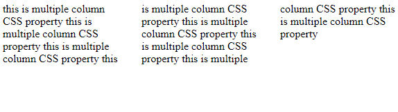 CSS Multiple Columns | Example 2