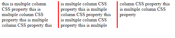 CSS Multiple Columns | Example 5
