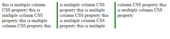 CSS Multiple Columns | Example 6
