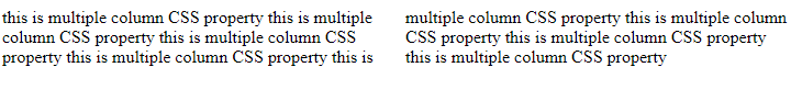 CSS Multiple Columns | Example 8