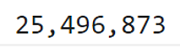 Example 3: number with commas as thousands separators