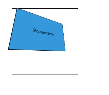 how to Change the perspective of an element in CSS?