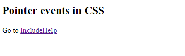 CSS | the pointer-event property | Example 1