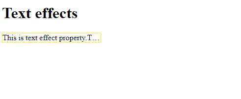 CSS Text Effects | Example 1