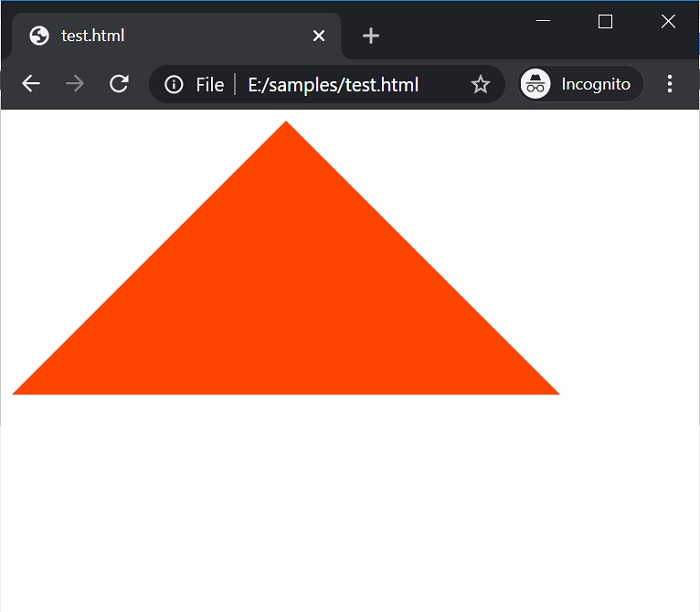 Creating Triangle in CSS
