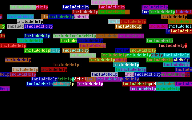 print your name randomly in C++