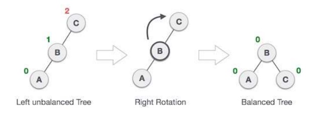 right rotations with AVL Tree