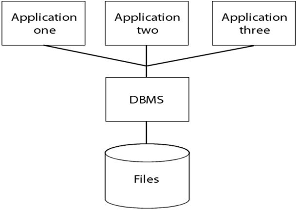 traditional file system vs. a database approach