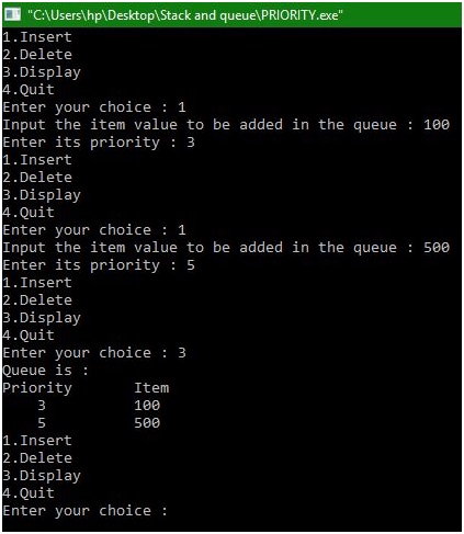 priority queue in data structure