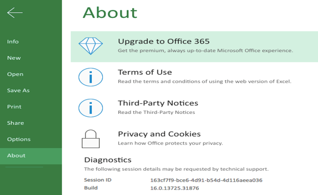 MS Excel Backstage View (9)